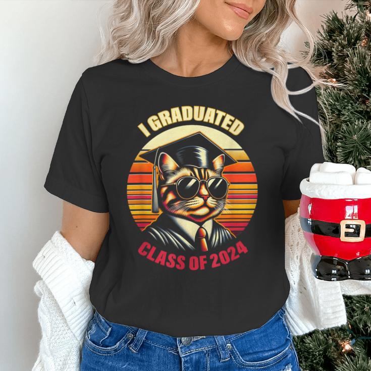 Graduation Day 2024 Graduate For School Degree College Cat Men Women Unisex T-Shirt