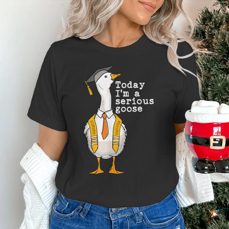 Graduation Senior Silly Goose Today Im A Serious Goose Unisex T-Shirt