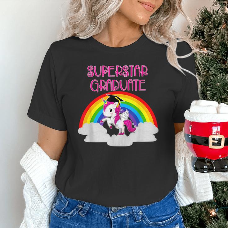 Graduation Unicorn Superstar Magical Colorful Rainbow Tshirt Unisex T-Shirt