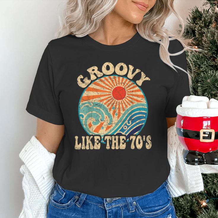 Groovy Like The 70s Aesthetic Nostalgia 1970's Retro Unisex T-Shirt Groovy Like The 70s Aesthetic Nostalgia 1970's Retro Unisex T-Shirt