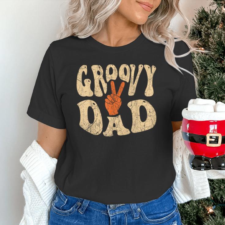 Groovy Dad 70s Aesthetic Nostalgia 1970's Retro Dad Unisex T-Shirt