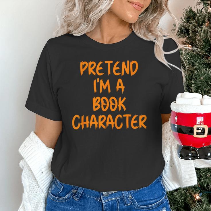 Halloween Pretend I'm Book Character Costume Lazy Adult Kids Unisex T-Shirt