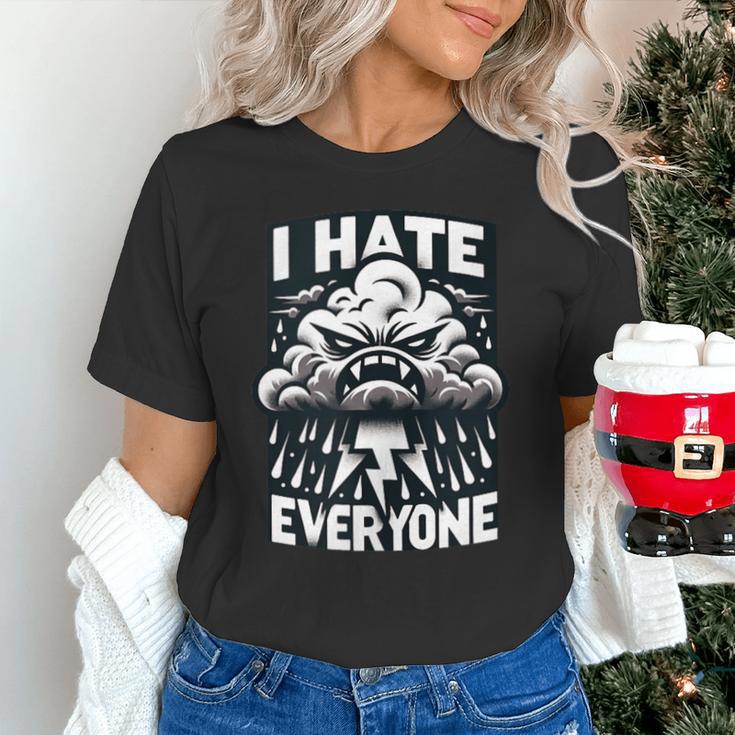 I Hate Everyone Introvert Anti-Social Dark Humor Unisex T-Shirt I Hate Everyone Introvert Anti-Social Dark Humor Unisex T-Shirt