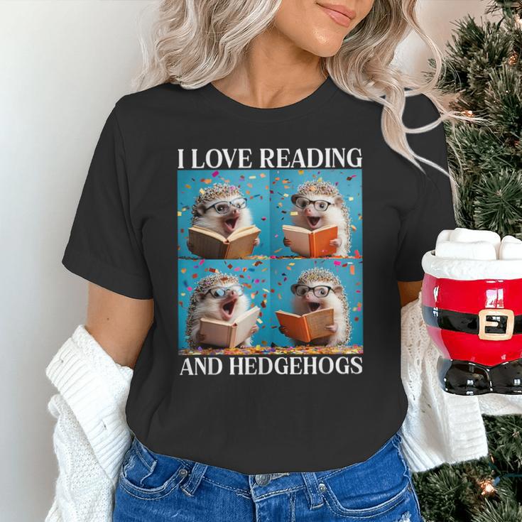 Hedgehog Love Reading And Hedgehogs Child Book Lover Unisex T-Shirt