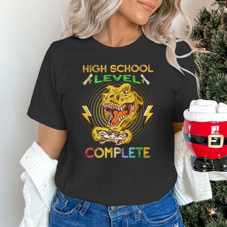 High School Level Complete Gamer Graduation Dinosaur 2021 Unisex T-Shirt
