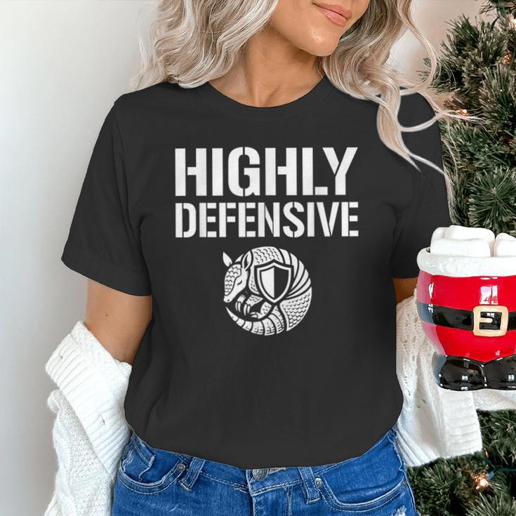 Highly Defensive Armadillo Shield Introvert Boundaries Unisex T-Shirt Highly Defensive Armadillo Shield Introvert Boundaries Unisex T-Shirt
