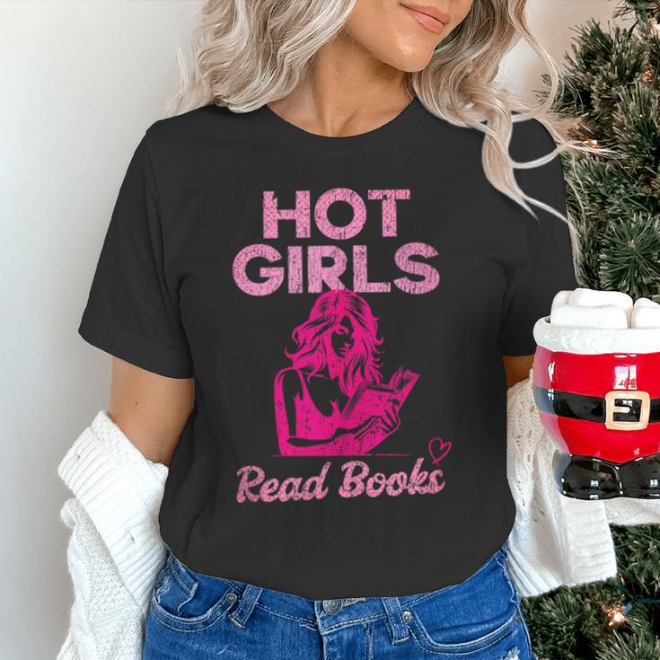 Hot Girls Read Books Cute Book Reader Women Unisex T-Shirt