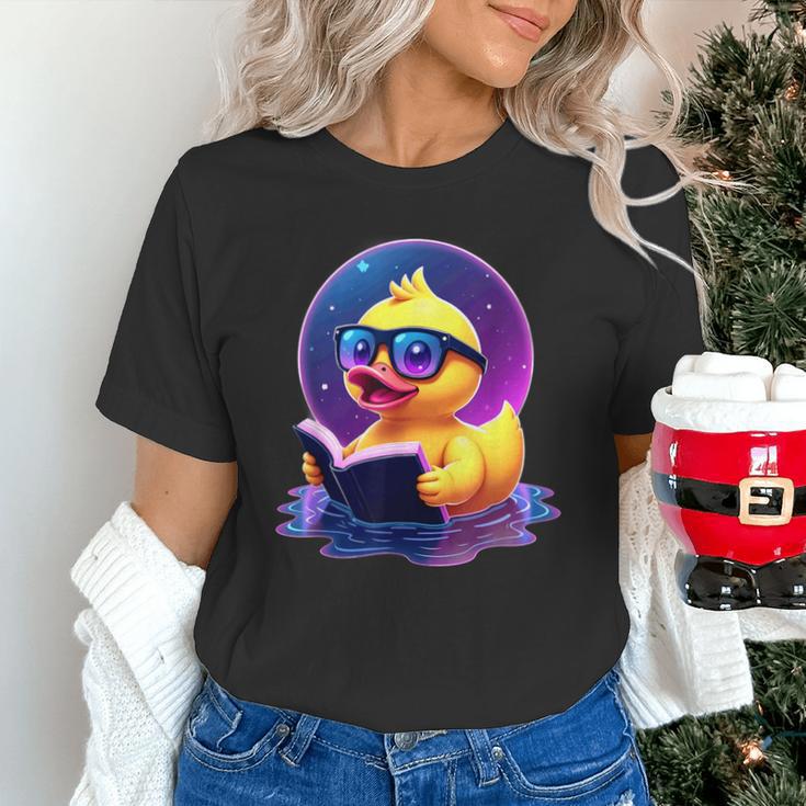 Humor Rubber Duck Reading Book Unisex T-Shirt
