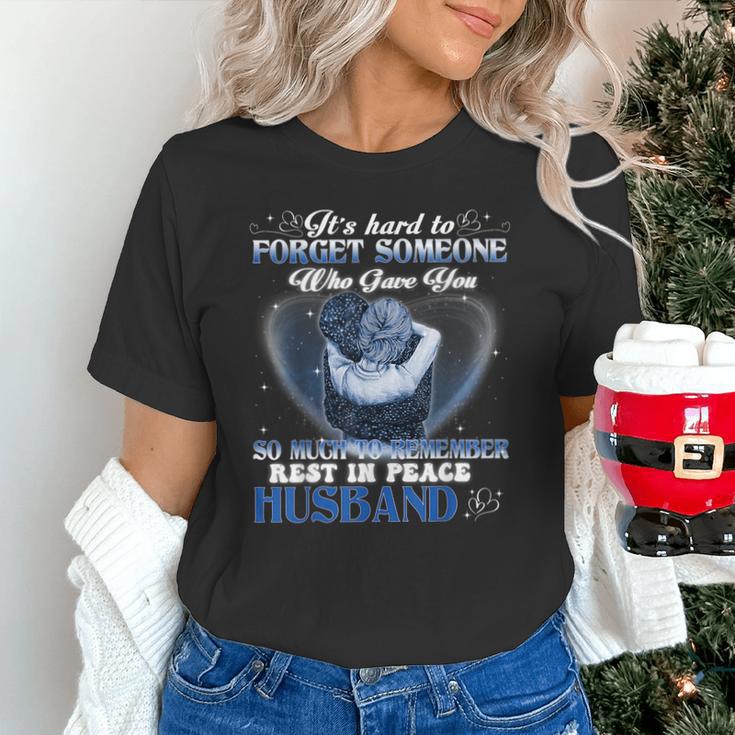 My Husband Is Guardian Angel He Watches Over My Back Memory Unisex T-Shirt My Husband Is Guardian Angel He Watches Over My Back Memory Unisex T-Shirt