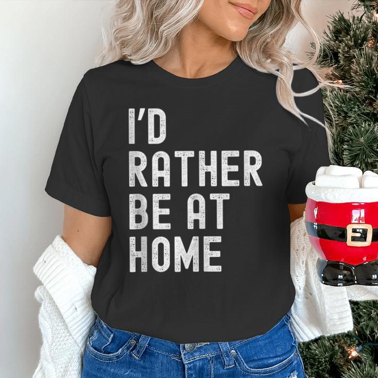 I'd Rather Be At Home Antisocial Introvert Tee Unisex T-Shirt