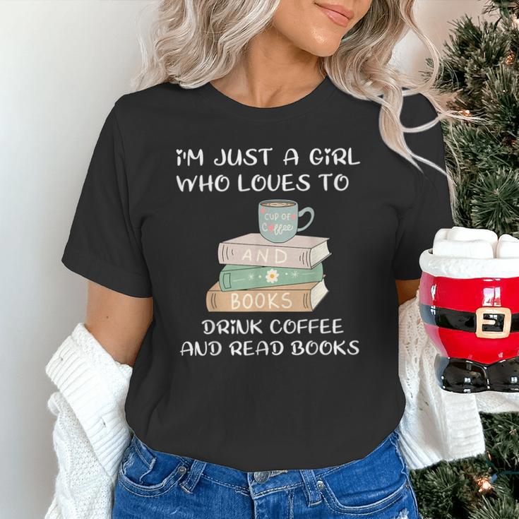 I'm Just a Girl Who Loves To Drink Coffee And Read Books Unisex T-Shirt