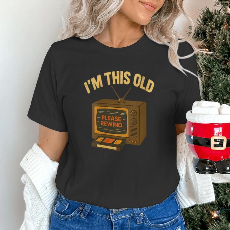 I'm This Old Please Rewind 80s 90s Nostalgia VHS VCR Unisex T-Shirt