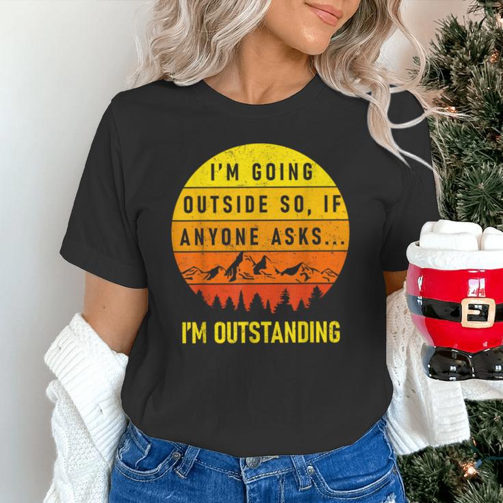 I'm Outstanding Retro Introvert Mountain Trip Lover Unisex T-Shirt