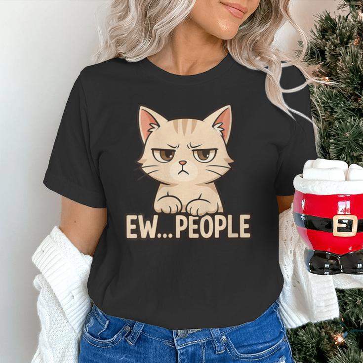 Introvert Anime Cat Ew People Unisex T-Shirt Introvert Anime Cat Ew People Unisex T-Shirt