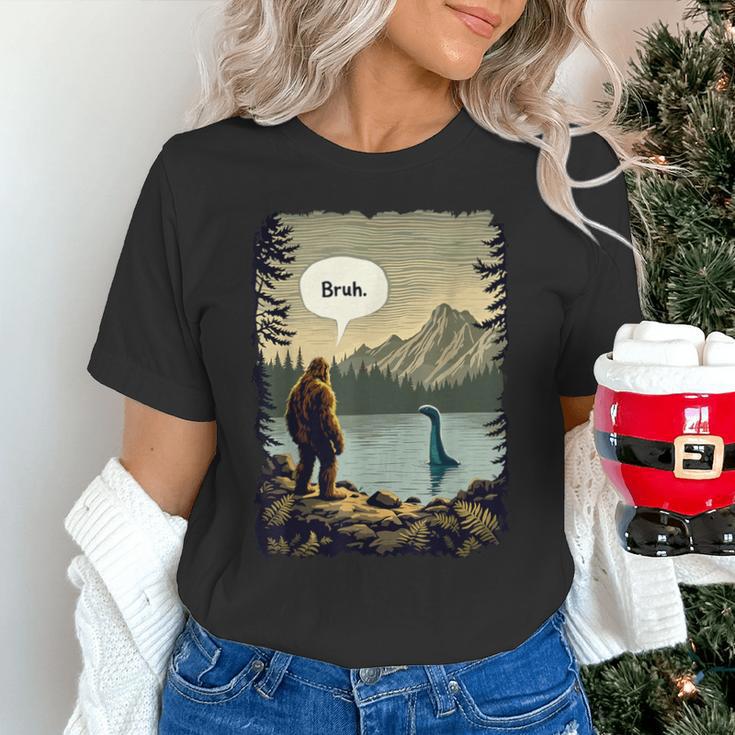 Introvert Bigfoot Sasquatch Loch Ness Monster Bruh Unisex T-Shirt Introvert Bigfoot Sasquatch Loch Ness Monster Bruh Unisex T-Shirt