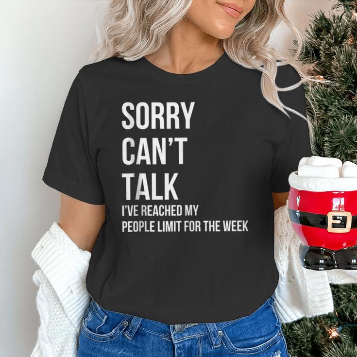 Introvert Can't Talk Reached People Limit For The Week Unisex T-Shirt