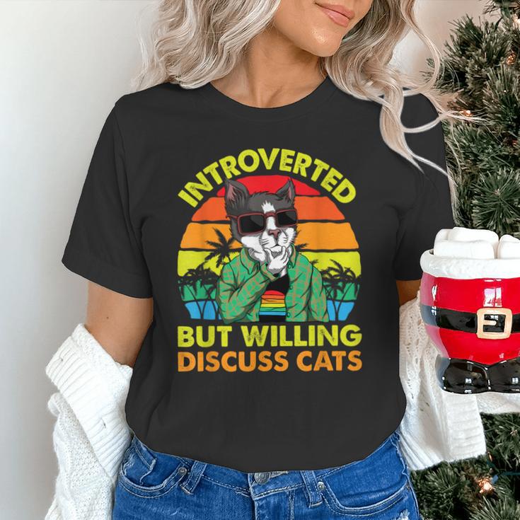 Introvert Cats Sarcasm Cat Lover Introverts Unisex T-Shirt