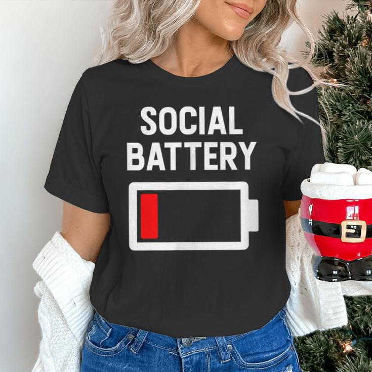 Introvert Low Social Battery Level Anti Social People Unisex T-Shirt