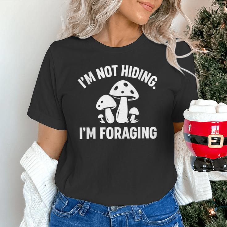 Introvert Mushroom Forager Humor Unisex T-Shirt Introvert Mushroom Forager Humor Unisex T-Shirt