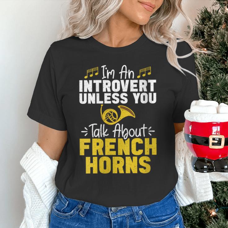 Im Introvert Unless You Talk About French Horns Unisex T-Shirt Im Introvert Unless You Talk About French Horns Unisex T-Shirt