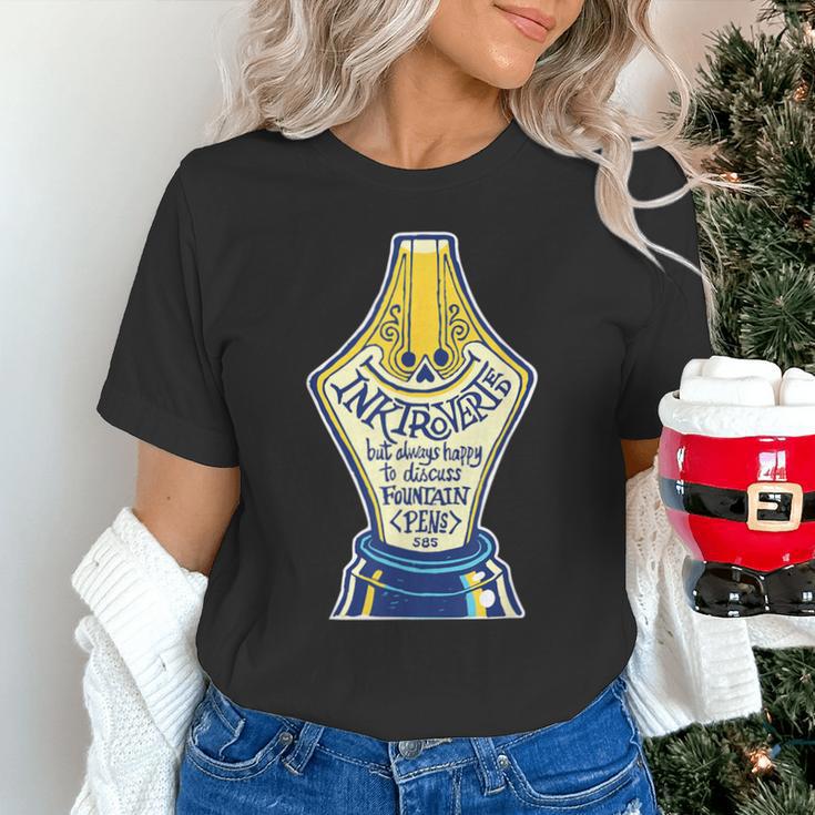 Introverted Fountain Pen Enthusiast Smiling Face Unisex T-Shirt Introverted Fountain Pen Enthusiast Smiling Face Unisex T-Shirt