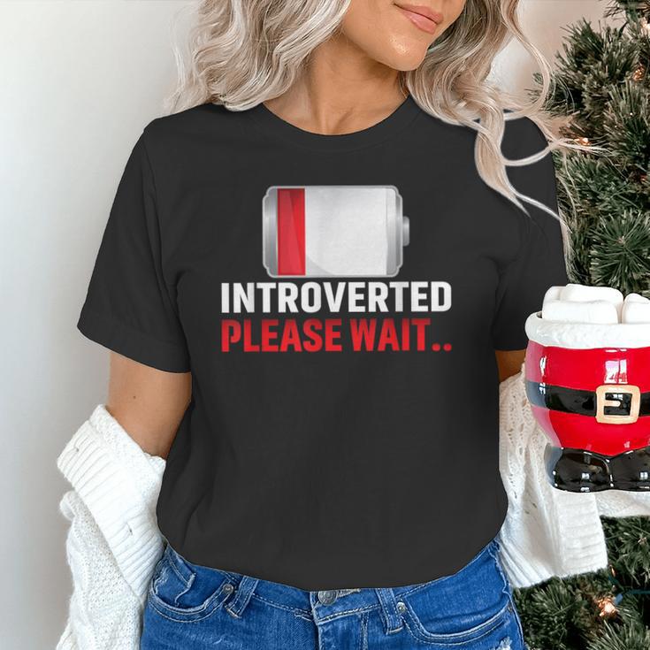 Introverted Please Wait Introvert Saying Sarcasm Unisex T-Shirt Introverted Please Wait Introvert Saying Sarcasm Unisex T-Shirt
