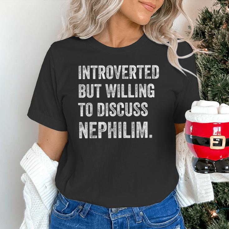 Introverted But Ready To Discuss Nephilim Humor Unisex T-Shirt