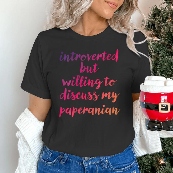 Introverted Willing To Discuss Paperanian Introvert Unisex T-Shirt