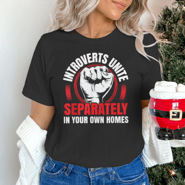 Introverts Unite Separately In Your Own Homes Saying Unisex T-Shirt