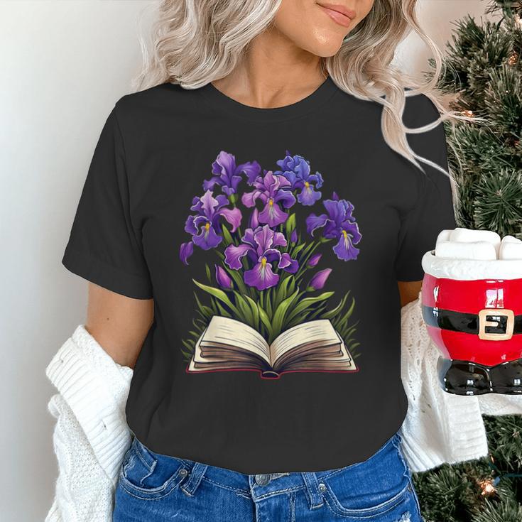 Irises Flowers Book Iris Floral Unisex T-Shirt Irises Flowers Book Iris Floral Unisex T-Shirt