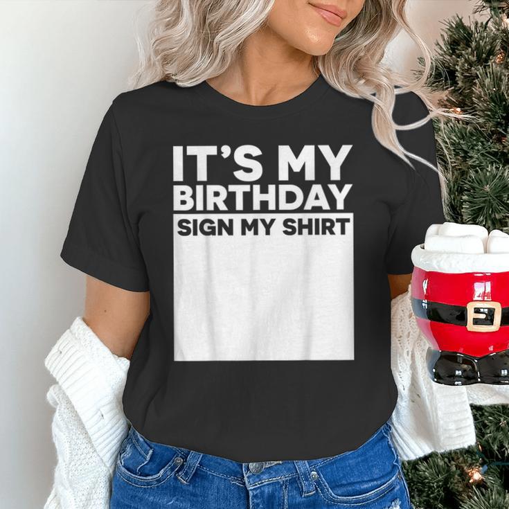 It's My Birthday Sign Boy Men Decoration Guestbook Unisex T-Shirt It's My Birthday Sign Boy Men Decoration Guestbook Unisex T-Shirt