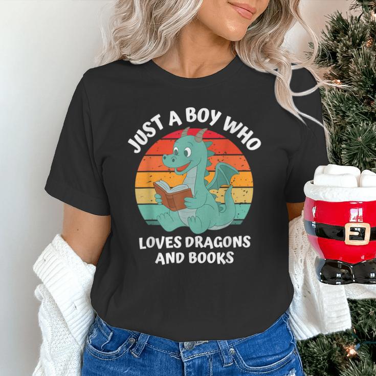 Just A Boy Who Loves Dragons And Books Kids Toddler Baby 5T Unisex T-Shirt