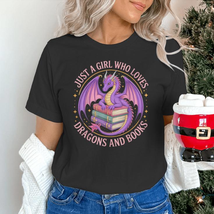 Just A Girl Who Loves Dragons And Books Fantasy Dragon Unisex T-Shirt