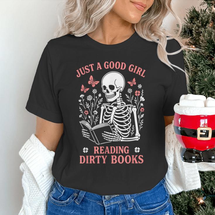Just A Good Girl Reading Dirty Books Dark Romance Unisex T-Shirt