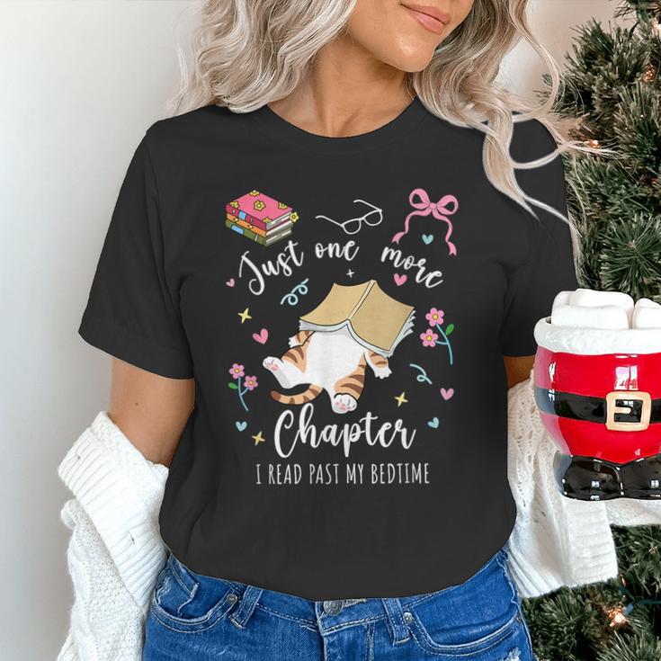 Just One More Chapter I Read Past My Bedtime Cat Book Lover Unisex T-Shirt Just One More Chapter I Read Past My Bedtime Cat Book Lover Unisex T-Shirt