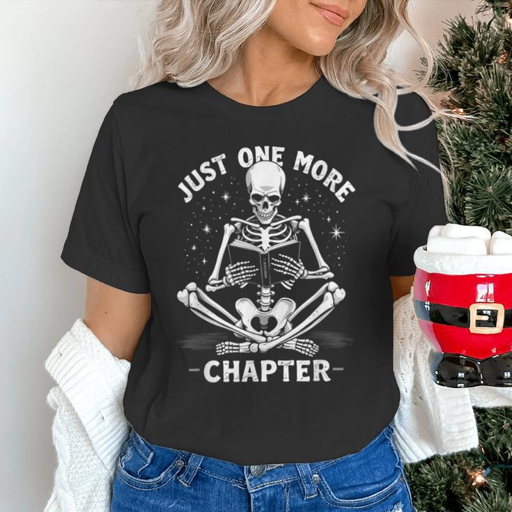 Just One More Chapter Skeleton Reading Bookworm Unisex T-Shirt Just One More Chapter Skeleton Reading Bookworm Unisex T-Shirt