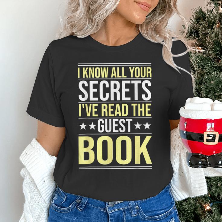 I Know All Your Secrets i Have Read Guest Book Hotel Manager Unisex T-Shirt I Know All Your Secrets i Have Read Guest Book Hotel Manager Unisex T-Shirt