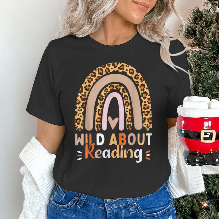 Leopard Teacher Wild About Reading Books Reader Librarian Unisex T-Shirt