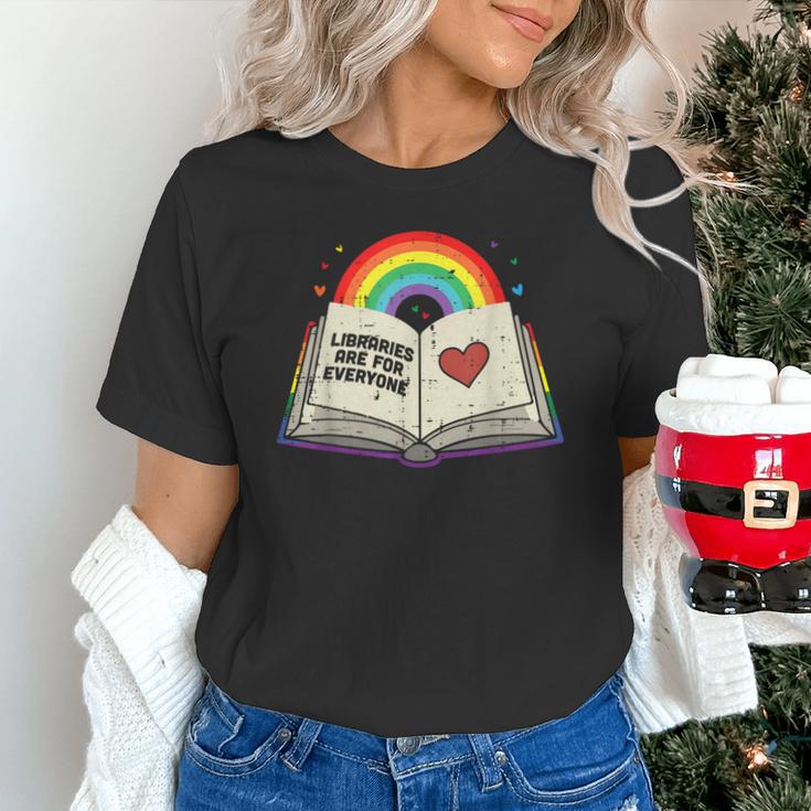 Libraries Are For Everyone Book LGBTQ Ally Gay Pride Month Unisex T-Shirt Libraries Are For Everyone Book LGBTQ Ally Gay Pride Month Unisex T-Shirt