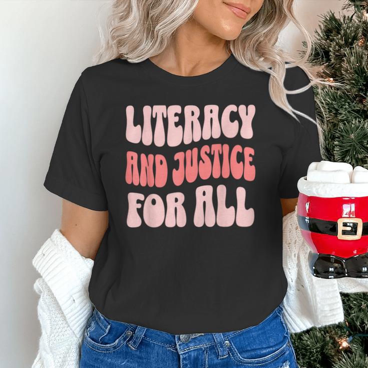 Literacy And Justice For All Book Lover Unisex T-Shirt