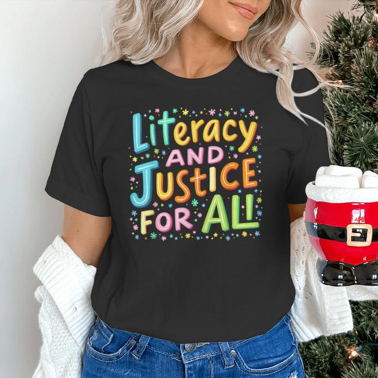 Literacy And Justice For All Protect Banned Books Library Unisex T-Shirt Literacy And Justice For All Protect Banned Books Library Unisex T-Shirt