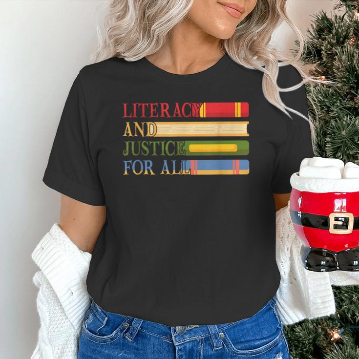 Literacy And Justice For All Reading Book Club Librarian Unisex T-Shirt Literacy And Justice For All Reading Book Club Librarian Unisex T-Shirt