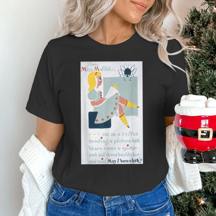 Little Miss Muffet Reading a Picture Book Unisex T-Shirt Little Miss Muffet Reading a Picture Book Unisex T-Shirt