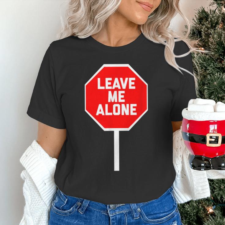 Loner Antisocial Introvert Stop Sign Says Leave Me Alone Unisex T-Shirt Loner Antisocial Introvert Stop Sign Says Leave Me Alone Unisex T-Shirt