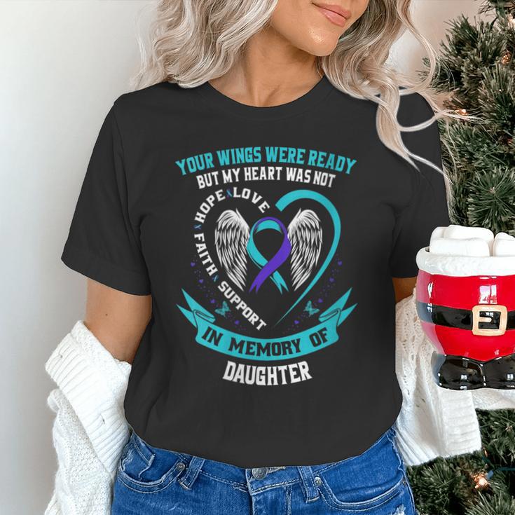 Loss Remembrance In Memory Of My Daughter Suicide Awareness Unisex T-Shirt Loss Remembrance In Memory Of My Daughter Suicide Awareness Unisex T-Shirt