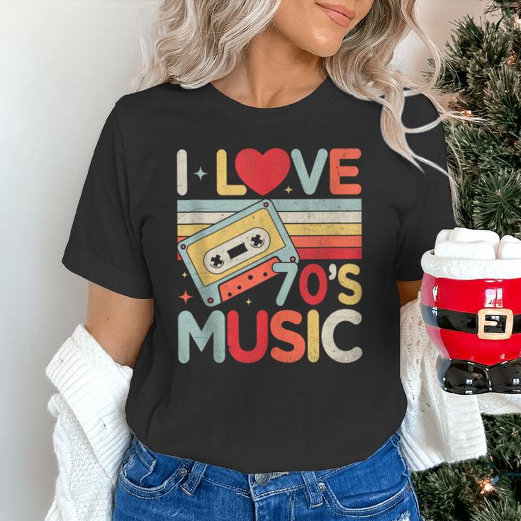 I Love 70's Music Retro Style Nostalgia Cassette 1970s Party Unisex T-Shirt