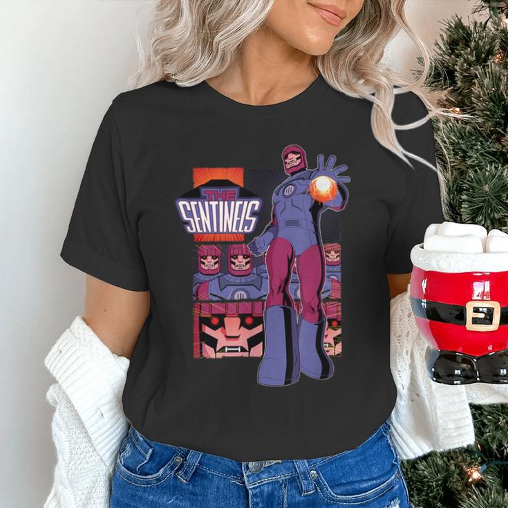 Marvel X-Men '97 Sentinels Vintage Classic Comic Book Panels Unisex T-Shirt