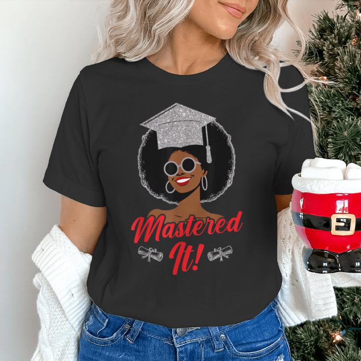 Master Degree Graduation Gifts Black Girl Unisex T-Shirt