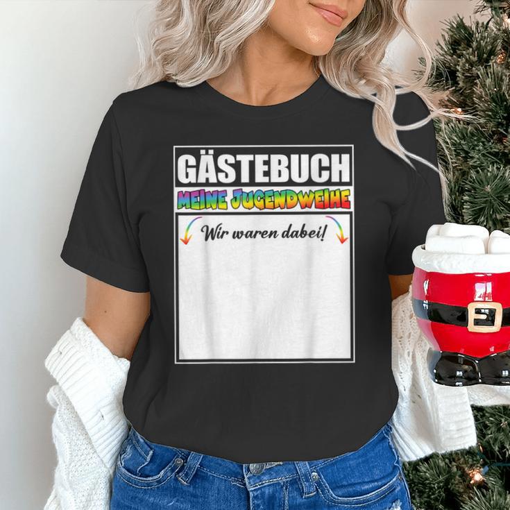 Meine Jugendweihe Guest Book Colourful Wir Waren Dabei MäDchen German Unisex T-Shirt