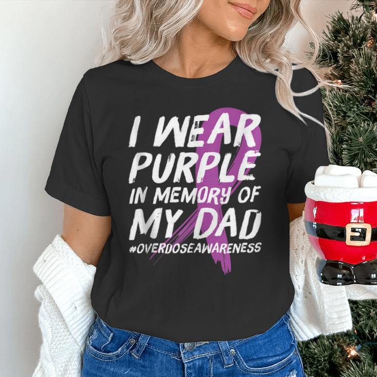 Memory Of Dad Wear Purple Overdose Awareness Unisex T-Shirt Memory Of Dad Wear Purple Overdose Awareness Unisex T-Shirt